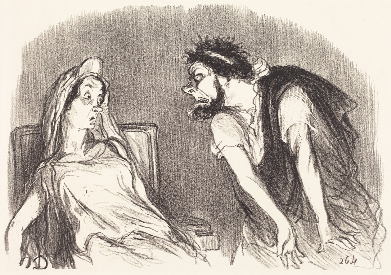 Oidipus tekijältä Honoré Daumier