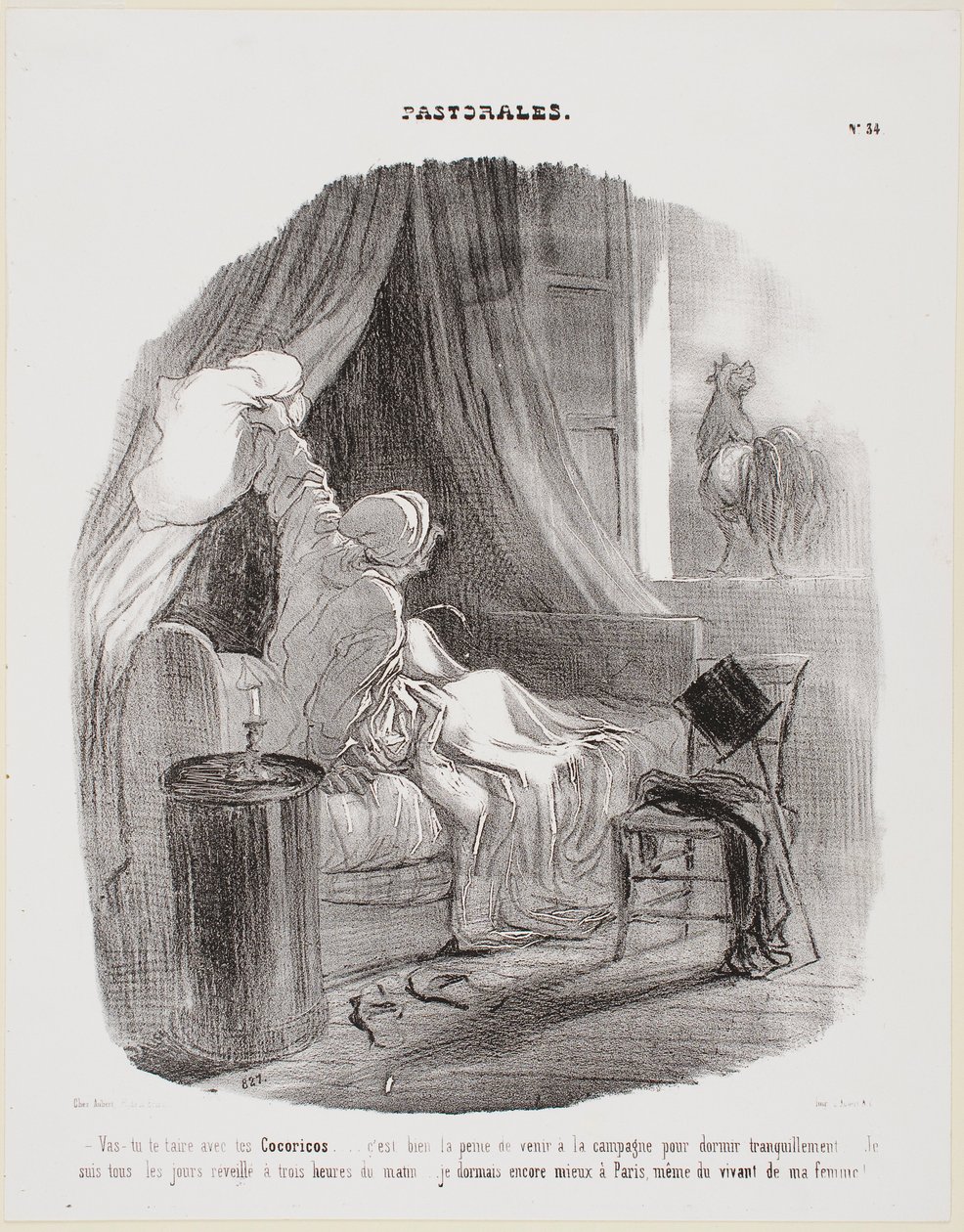 Voi, lakkaa jo tuosta kukkoilusta! tekijältä Honoré Daumier