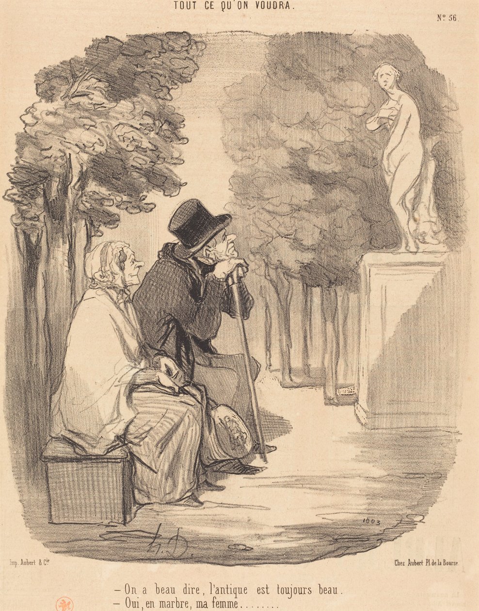 Sanottiinpa mitä tahansa, antiikki on aina kaunista... tekijältä Honoré Daumier