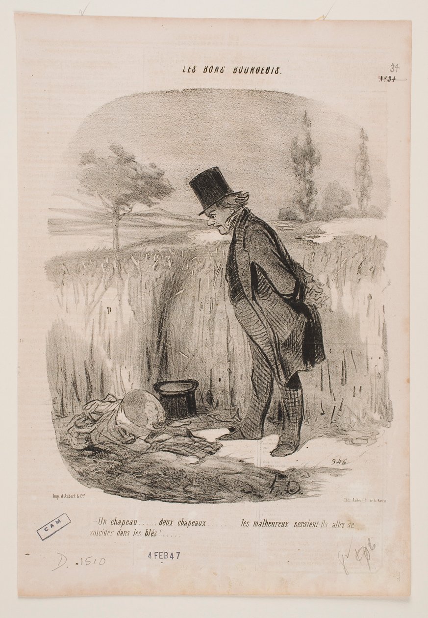 Yksi hattu… Kaksi hattua… tekijältä Honoré Daumier