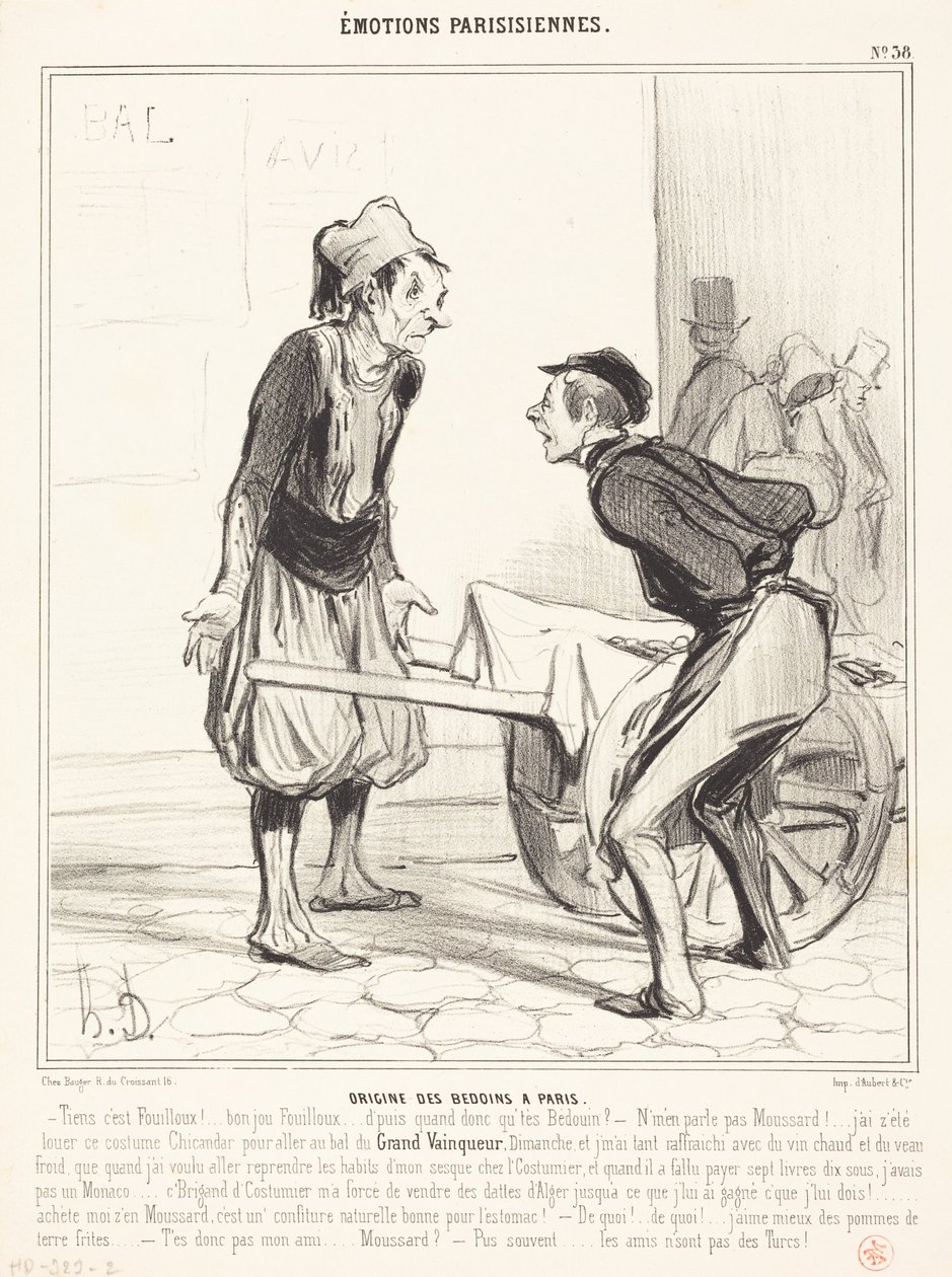 Beduiinien alkuperä Pariisissa tekijältä Honoré Daumier