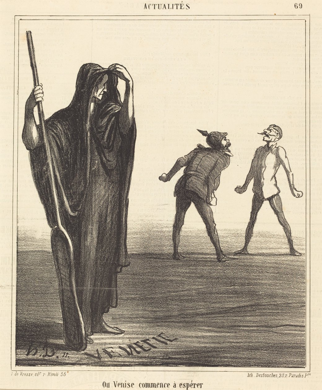 Missä Venetsia alkaa toivoa tekijältä Honoré Daumier