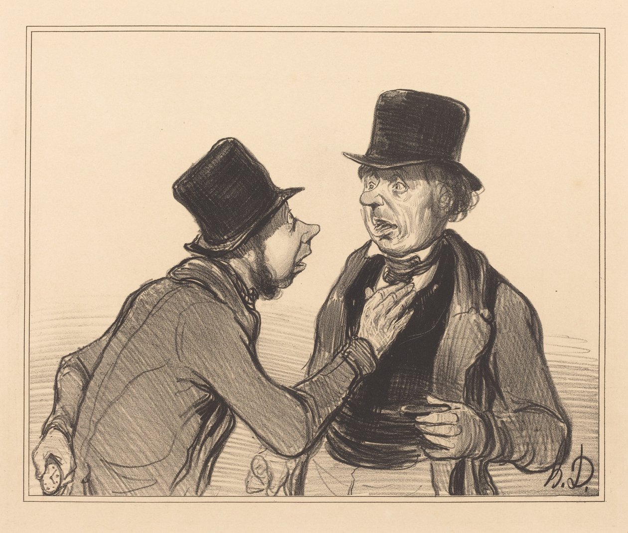 Kyllä, herra, te ette ole Pariisista... tekijältä Honoré Daumier