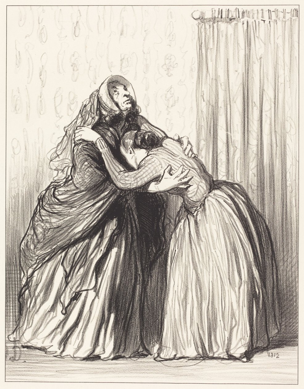 Kyllä, rakkaani, mieheni on alentanut arvokkuuttani... tekijältä Honoré Daumier