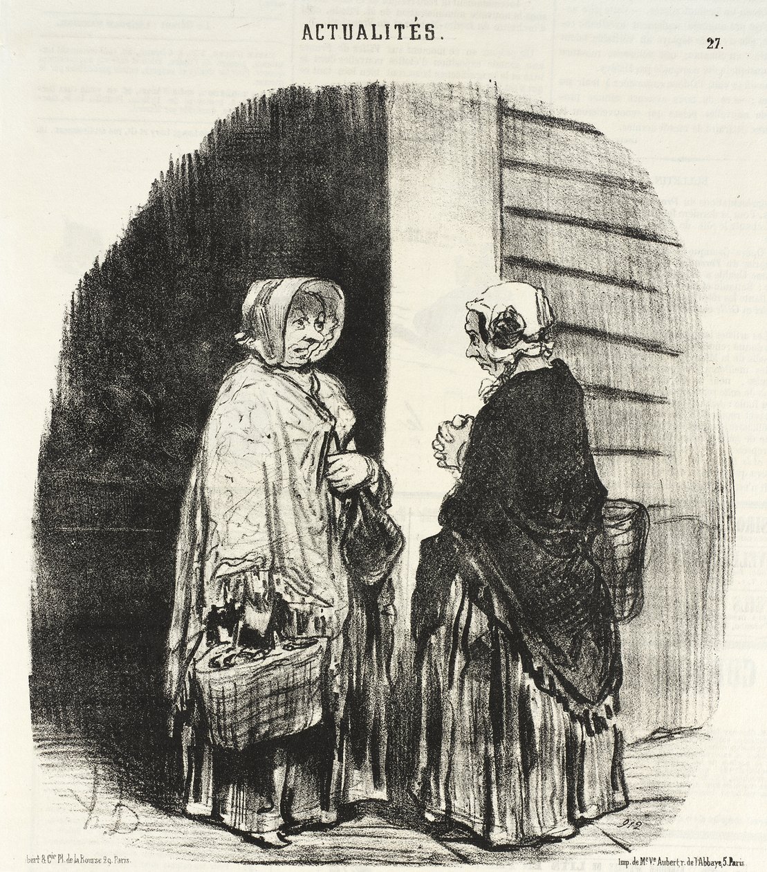 Kyllä, rouva Chaboulard... kaksikymmentäneljä ruokakauppiasta... tekijältä Honoré Daumier