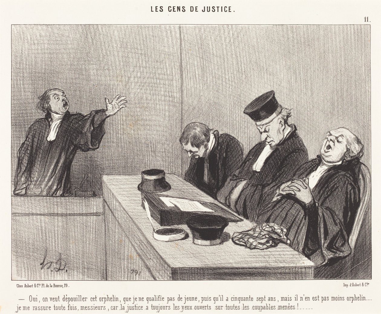 Kyllä, halutaan ryöstää tuo orpo... tekijältä Honoré Daumier