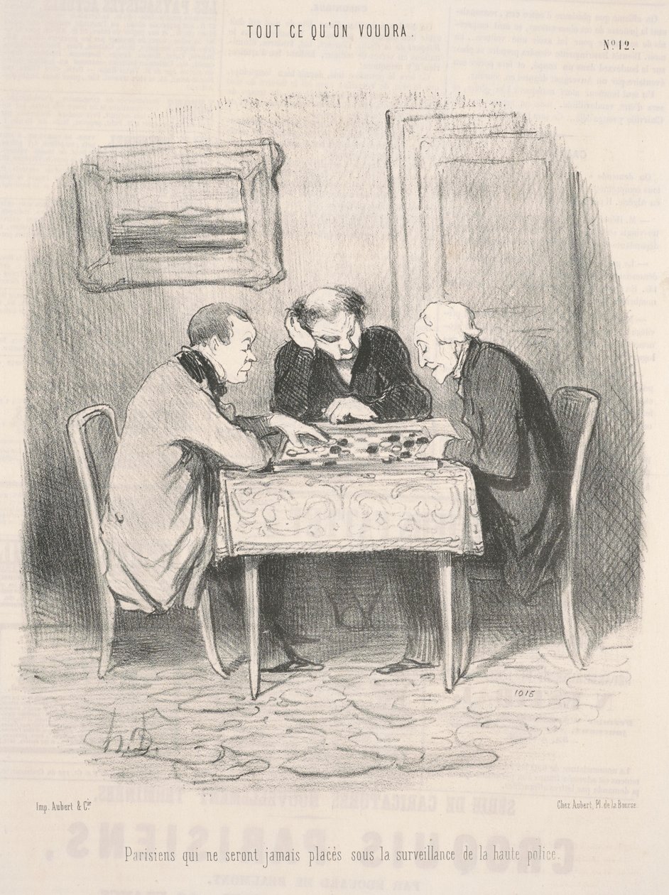Pariisilaiset, joita ei koskaan valvota... tekijältä Honoré Daumier