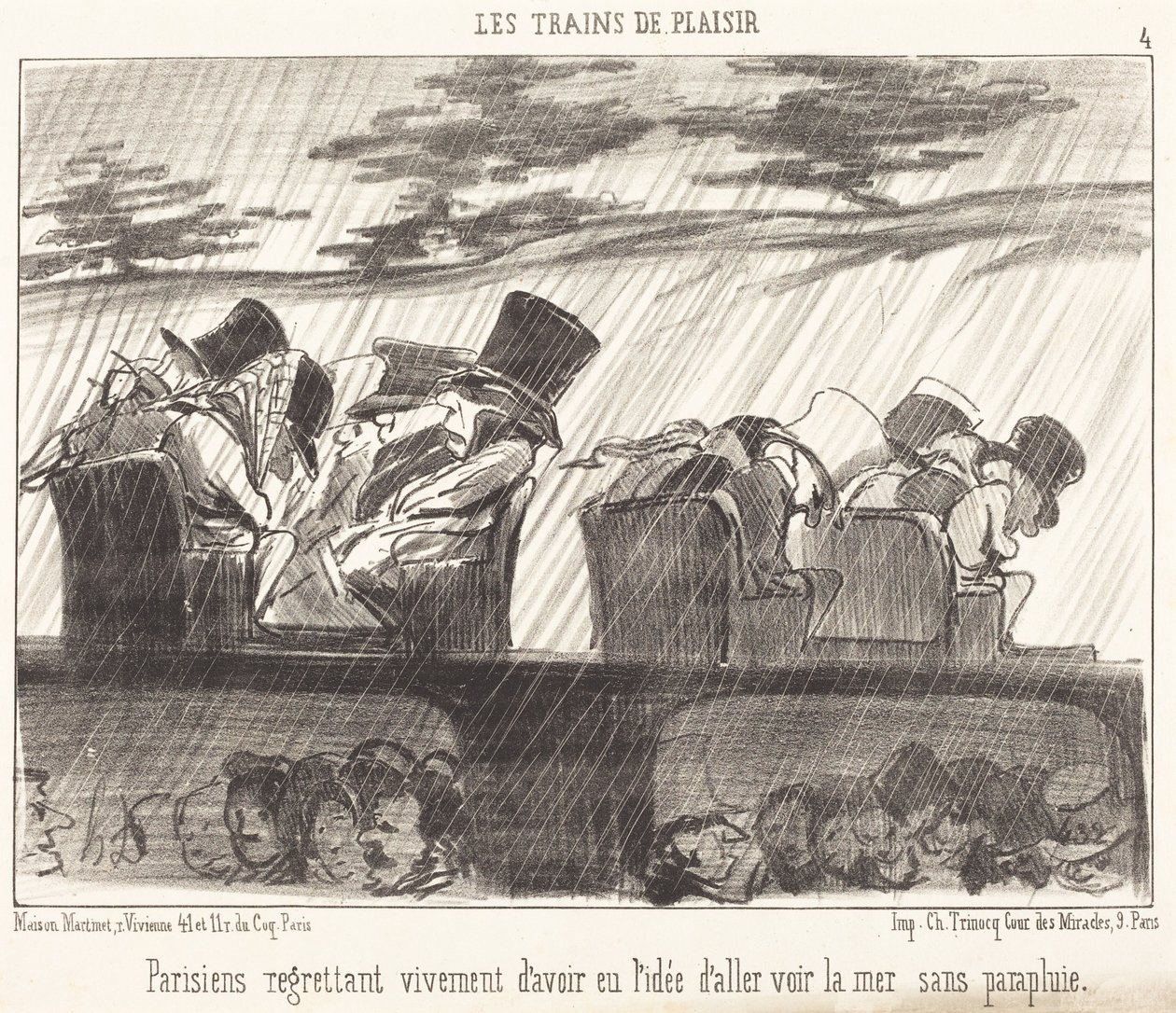 Pariisilaiset, jotka katuvat syvästi... tekijältä Honoré Daumier