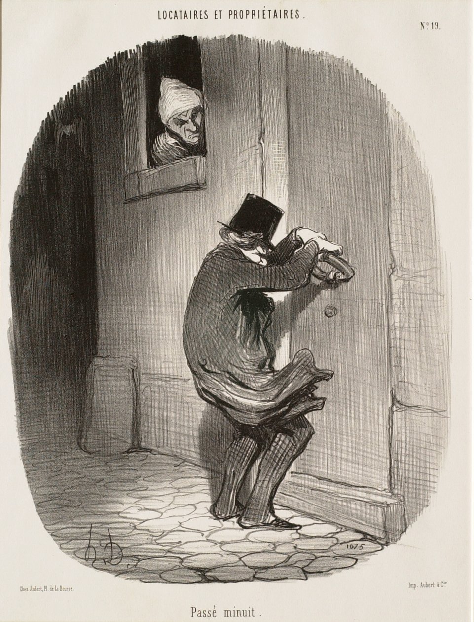 Keskiyön jälkeen tekijältä Honoré Daumier