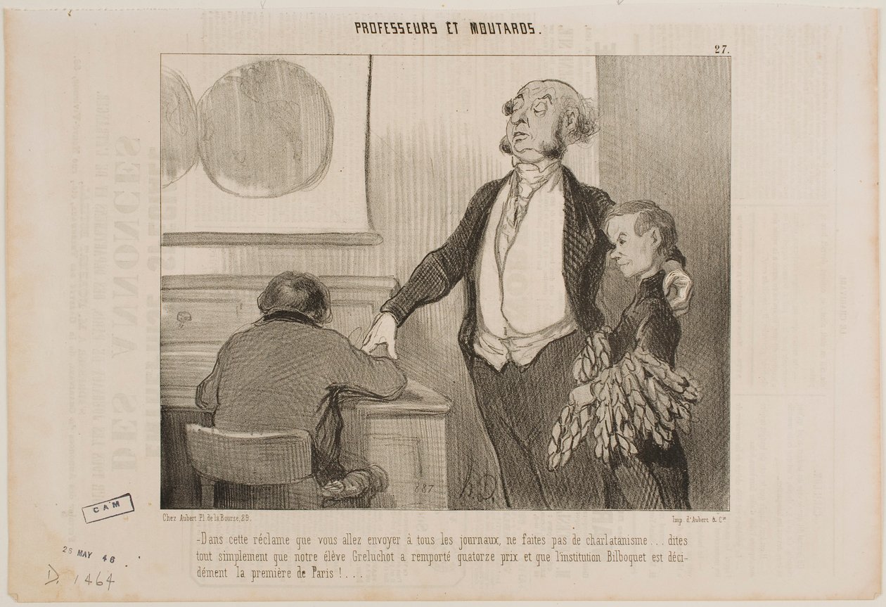 Ei liioittelua tähän artikkeliin, joka lähetetään kaikkiin sanomalehtiin... tekijältä Honoré Daumier
