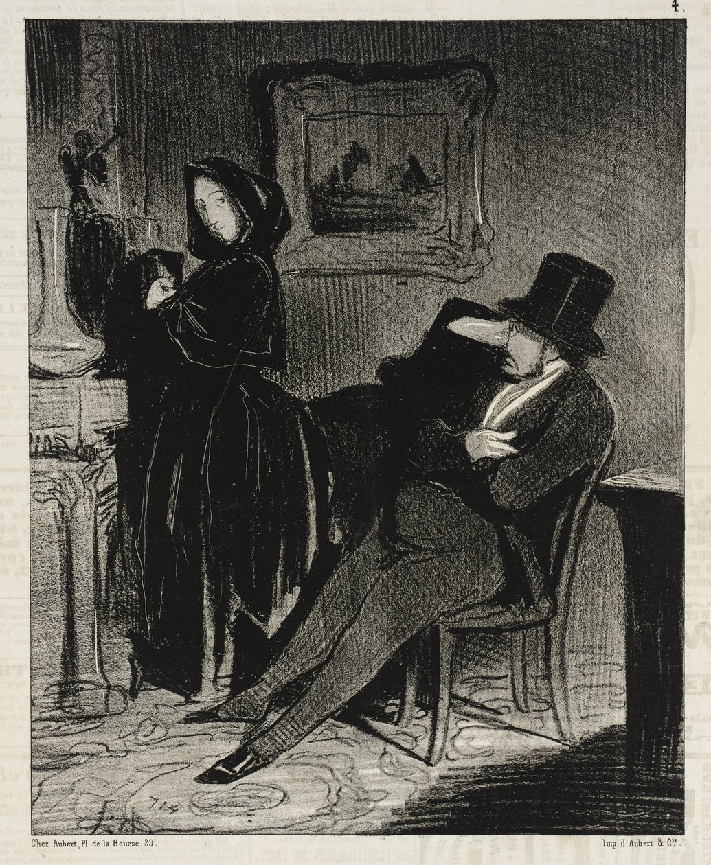 Ikään kuin veisin sinut vielä useammin ... tanssiaisiin ... tekijältä Honoré Daumier