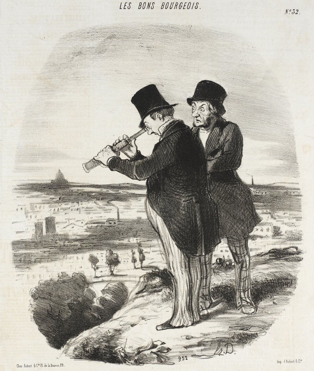Onpa siinä kaunis näköala, todellakin kaunis näköala! tekijältä Honoré Daumier