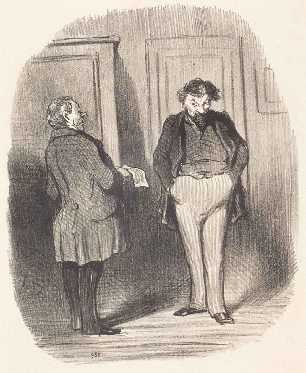 Voisitteko kertoa minulle...? Minulla on influenssa!... tekijältä Honoré Daumier