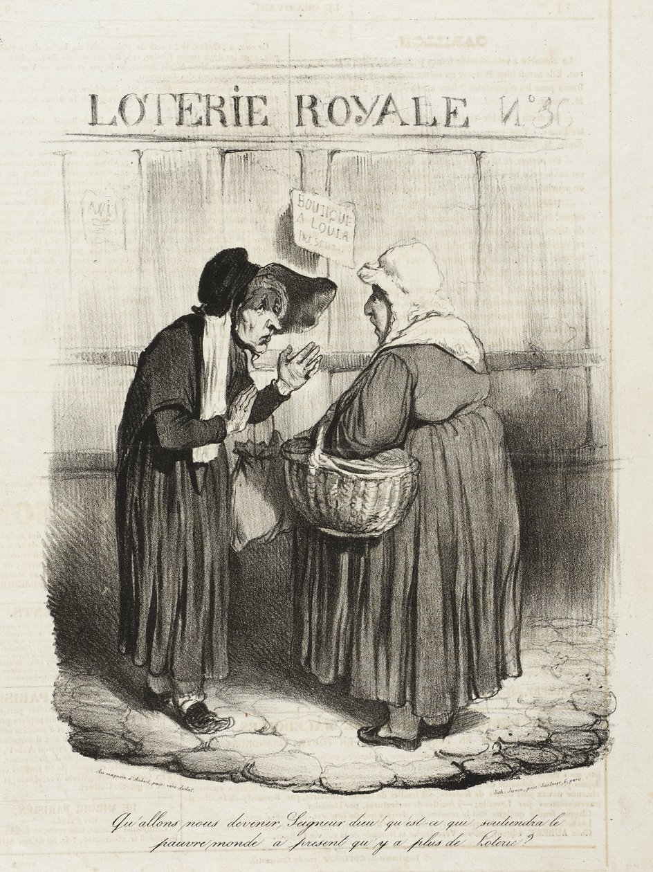 Mitä meistä tulee, Herra Jumala? Mikä pitää köyhän maailman pystyssä... tekijältä Honoré Daumier