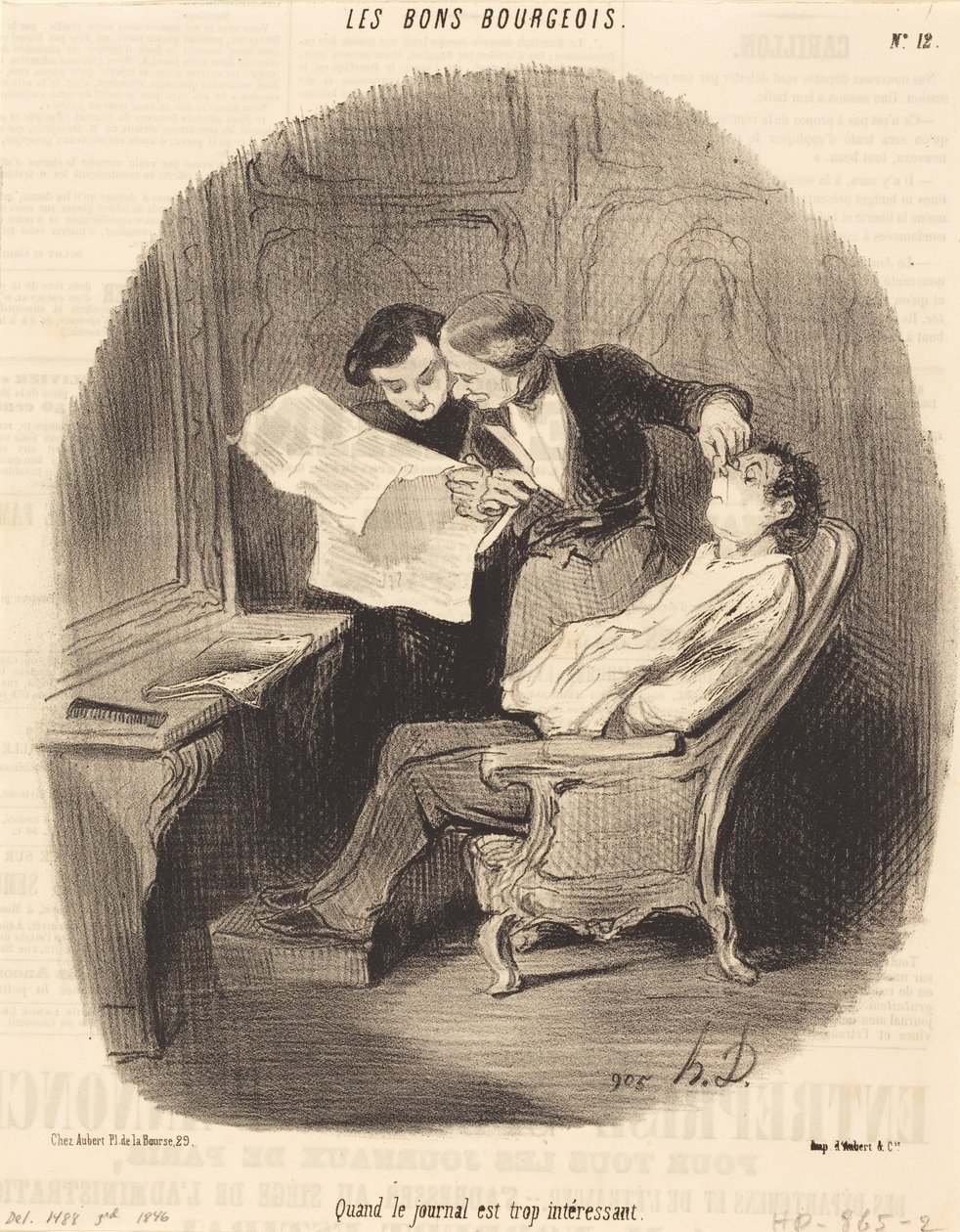 Kun lehti on liian mielenkiintoinen tekijältä Honoré Daumier