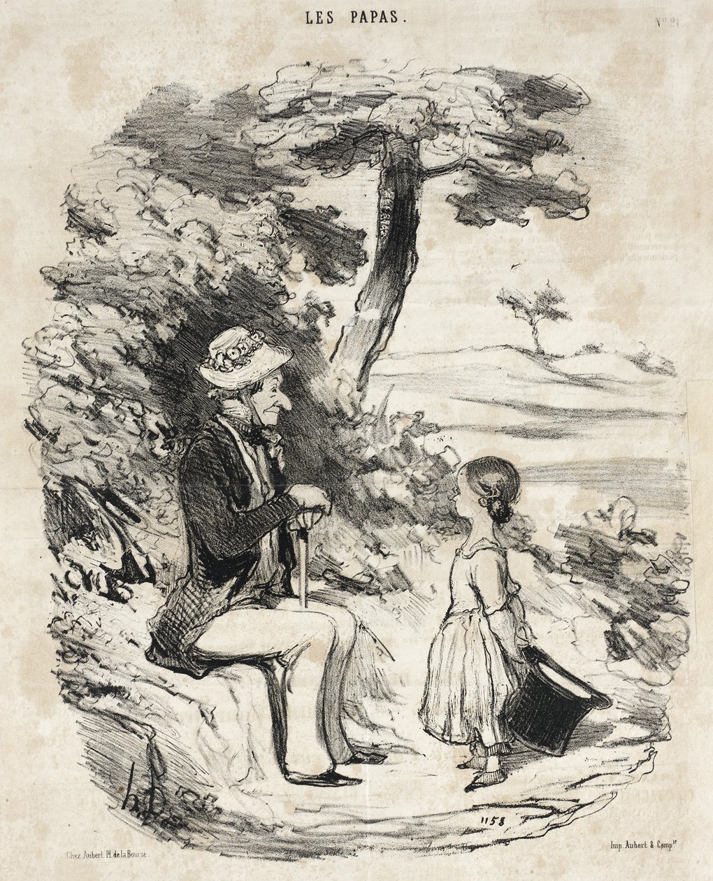 Kun isä on vitsailija tekijältä Honoré Daumier