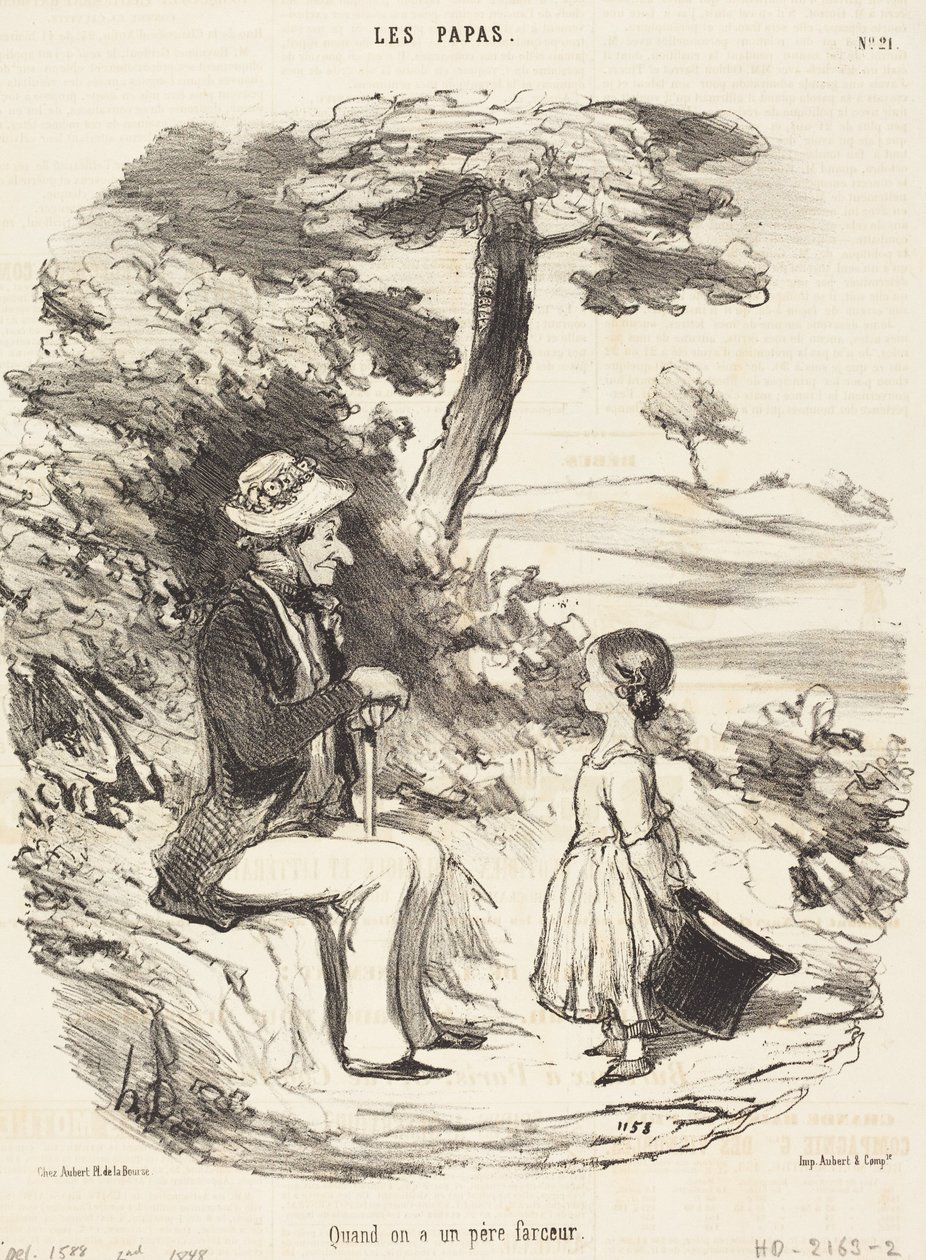 Kun isä on keppostelija tekijältä Honoré Daumier
