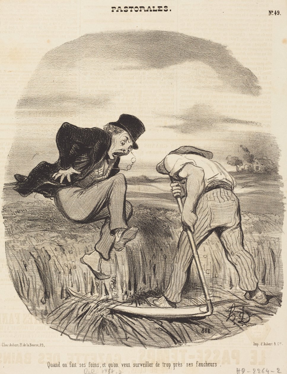 Kun tehdään heinää... tekijältä Honoré Daumier