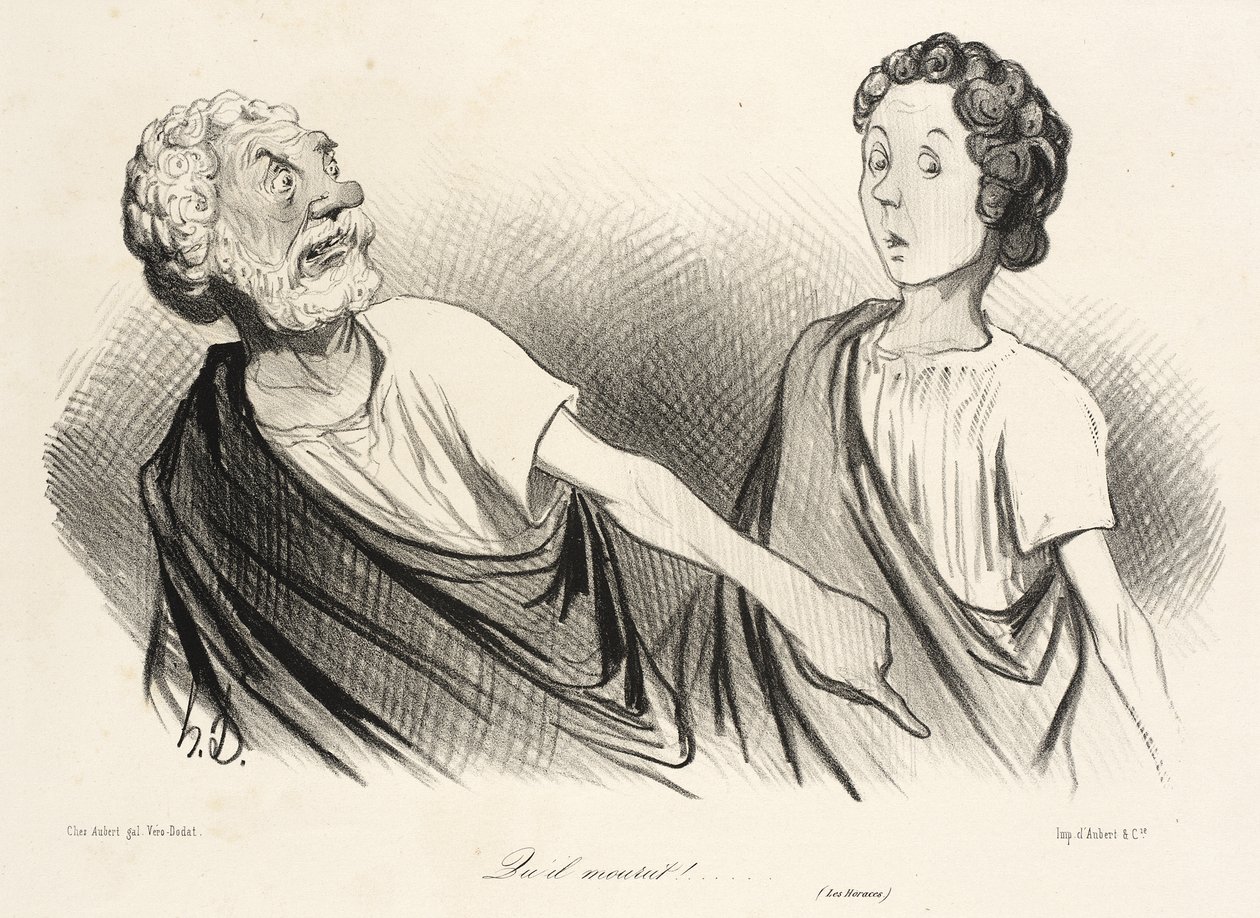 ...Että hän kuoli!... (Horatiukset) tekijältä Honoré Daumier