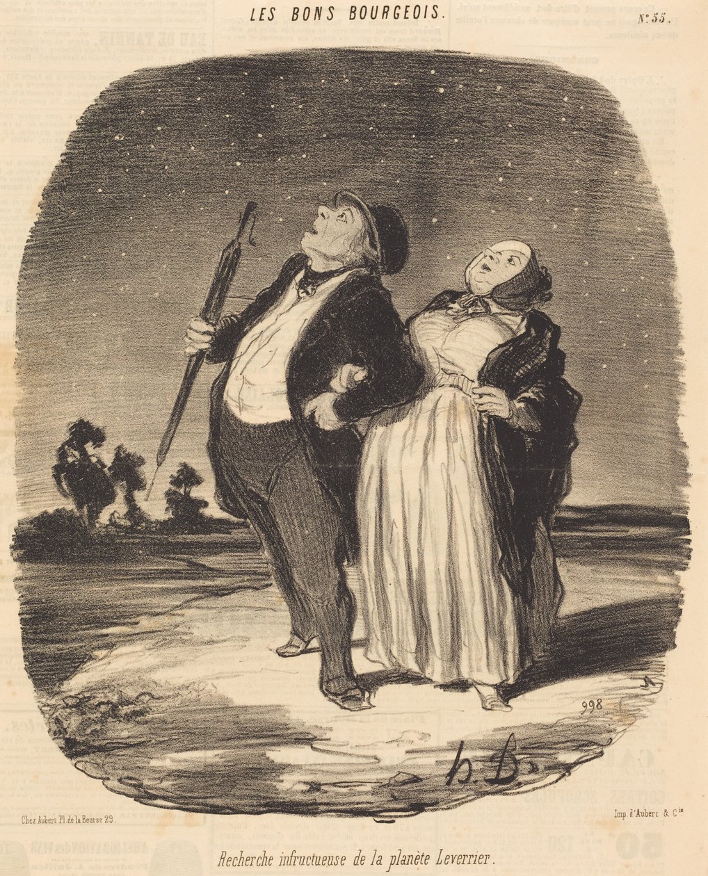 Leverrier-planeetan tulokseton etsintä tekijältä Honoré Daumier