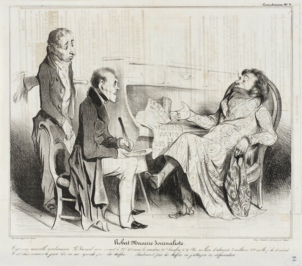Robert Macaire, toimittaja tekijältä Honoré Daumier