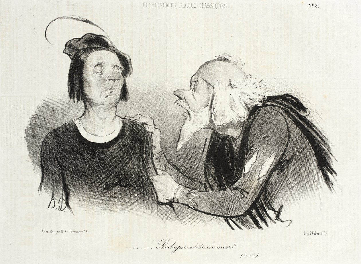 Rodrigue, onko sinulla sydäntä? (Cid) tekijältä Honoré Daumier