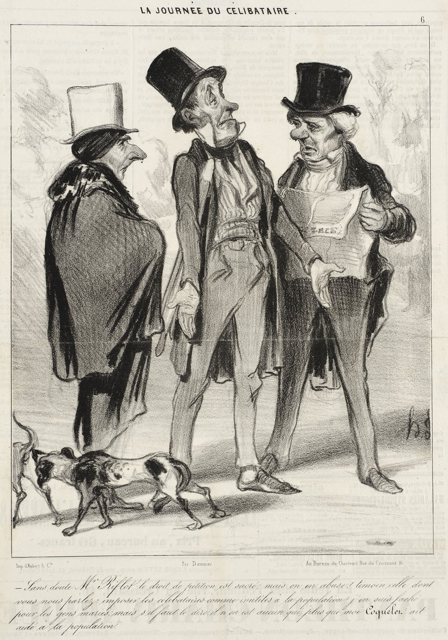 Epäilemättä herra Riflot on oikeassa... tekijältä Honoré Daumier