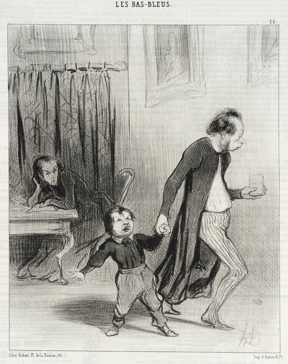 Senkin kirottu kirkuva kakara!... tekijältä Honoré Daumier