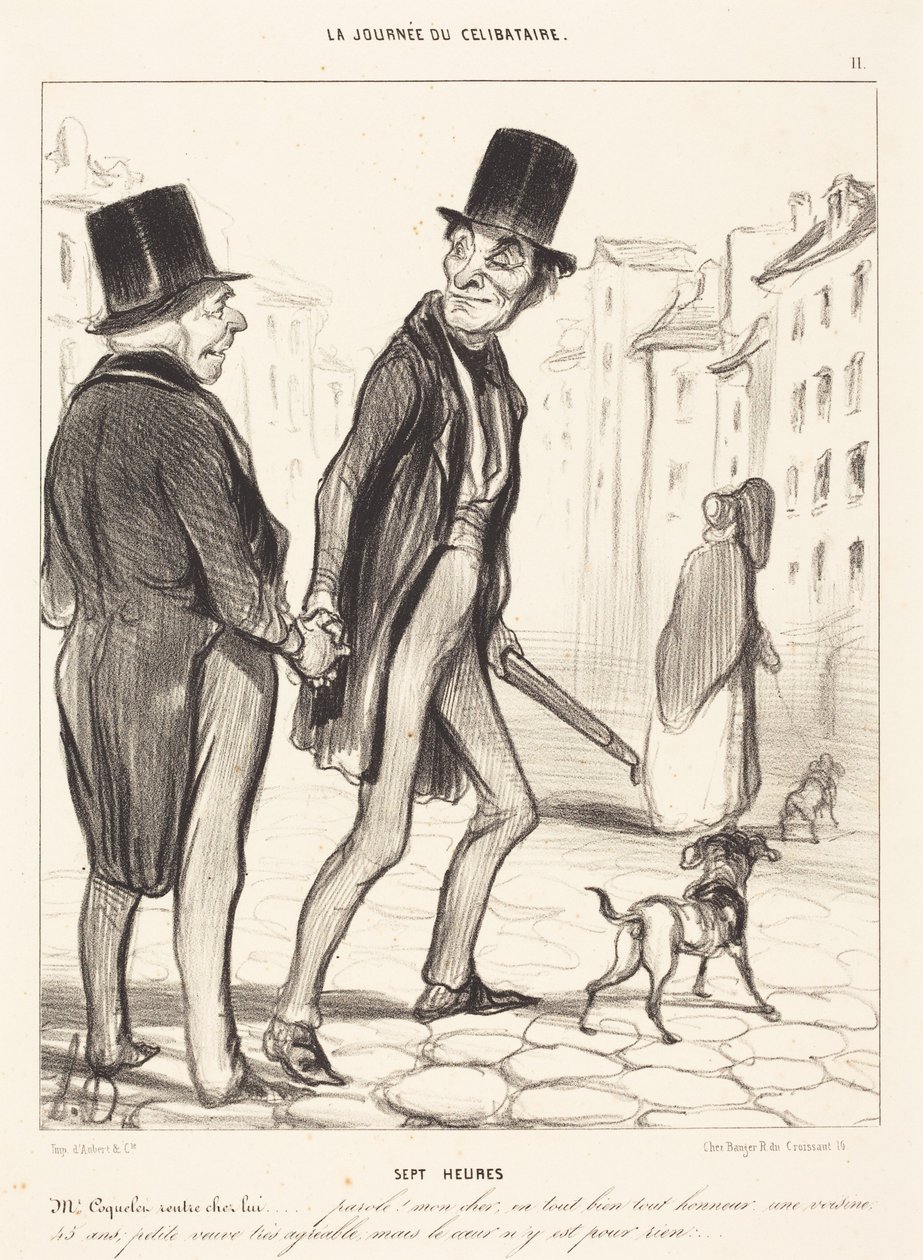Seitsemän tuntia tekijältä Honoré Daumier