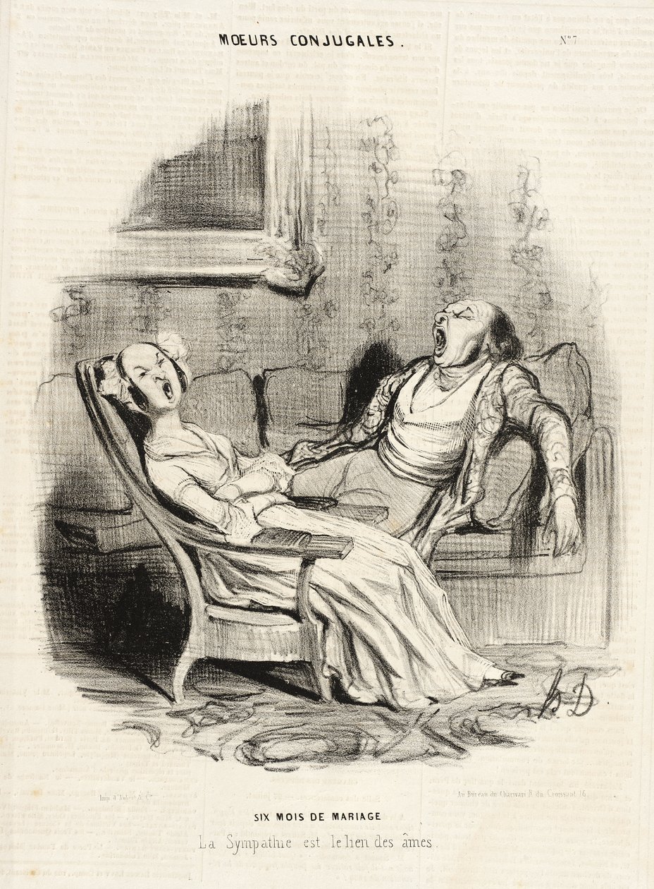 Kuusi kuukautta avioliitossa tekijältä Honoré Daumier