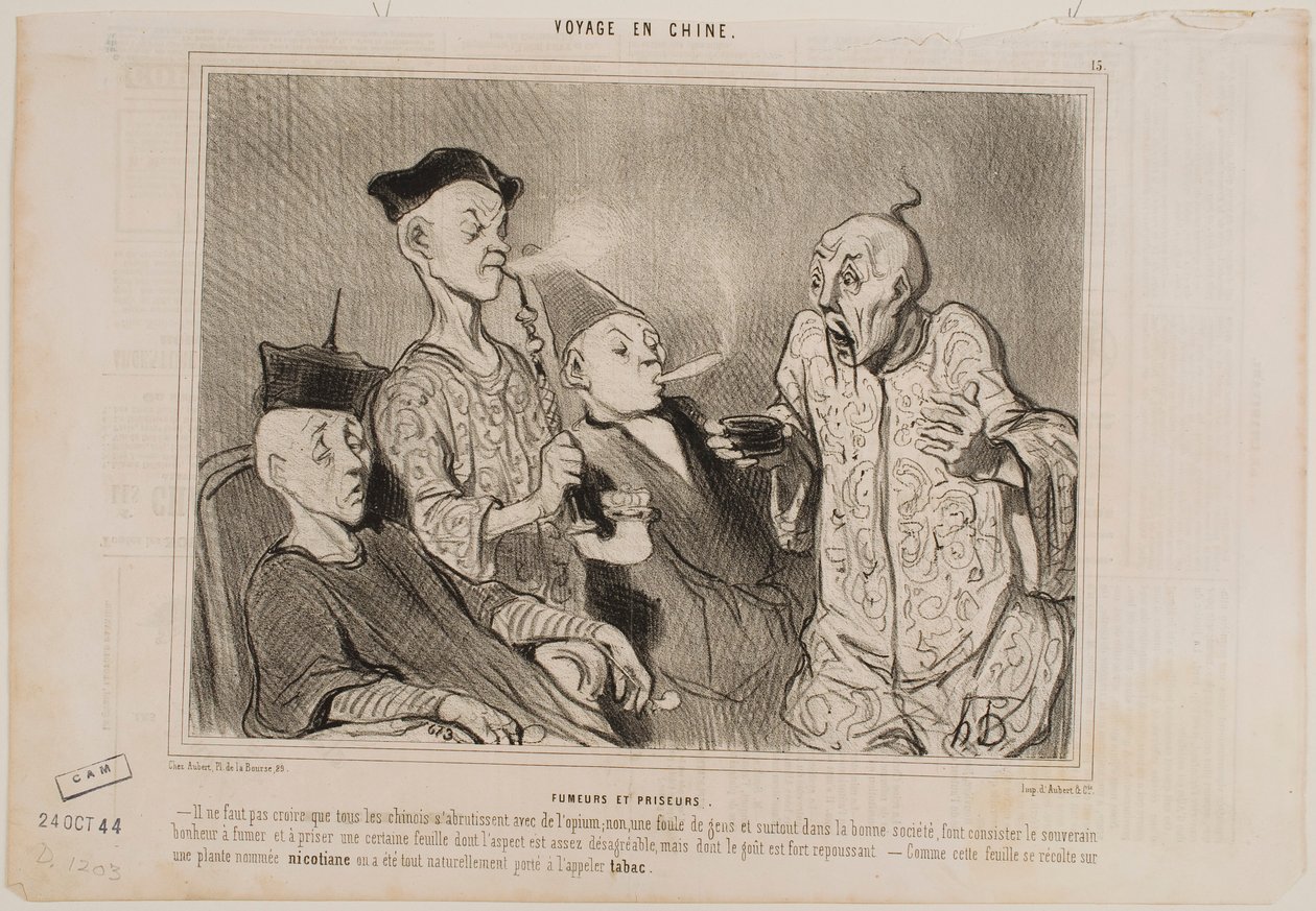 Tupakoitsijat ja nuuskaajat tekijältä Honoré Daumier