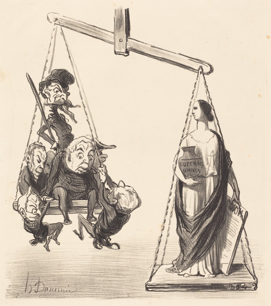 Yleinen äänioikeus tekijältä Honoré Daumier