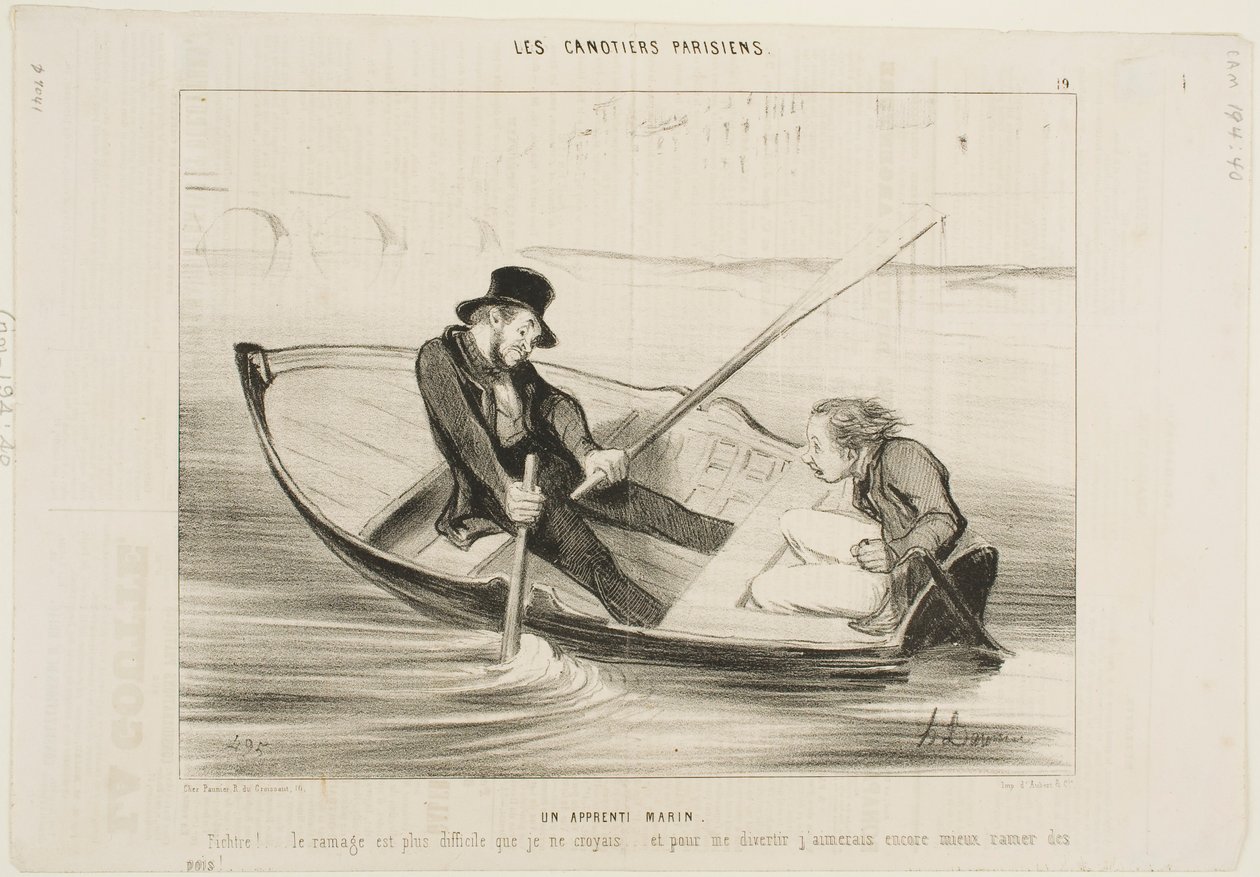 Kokematon merimies tekijältä Honoré Daumier