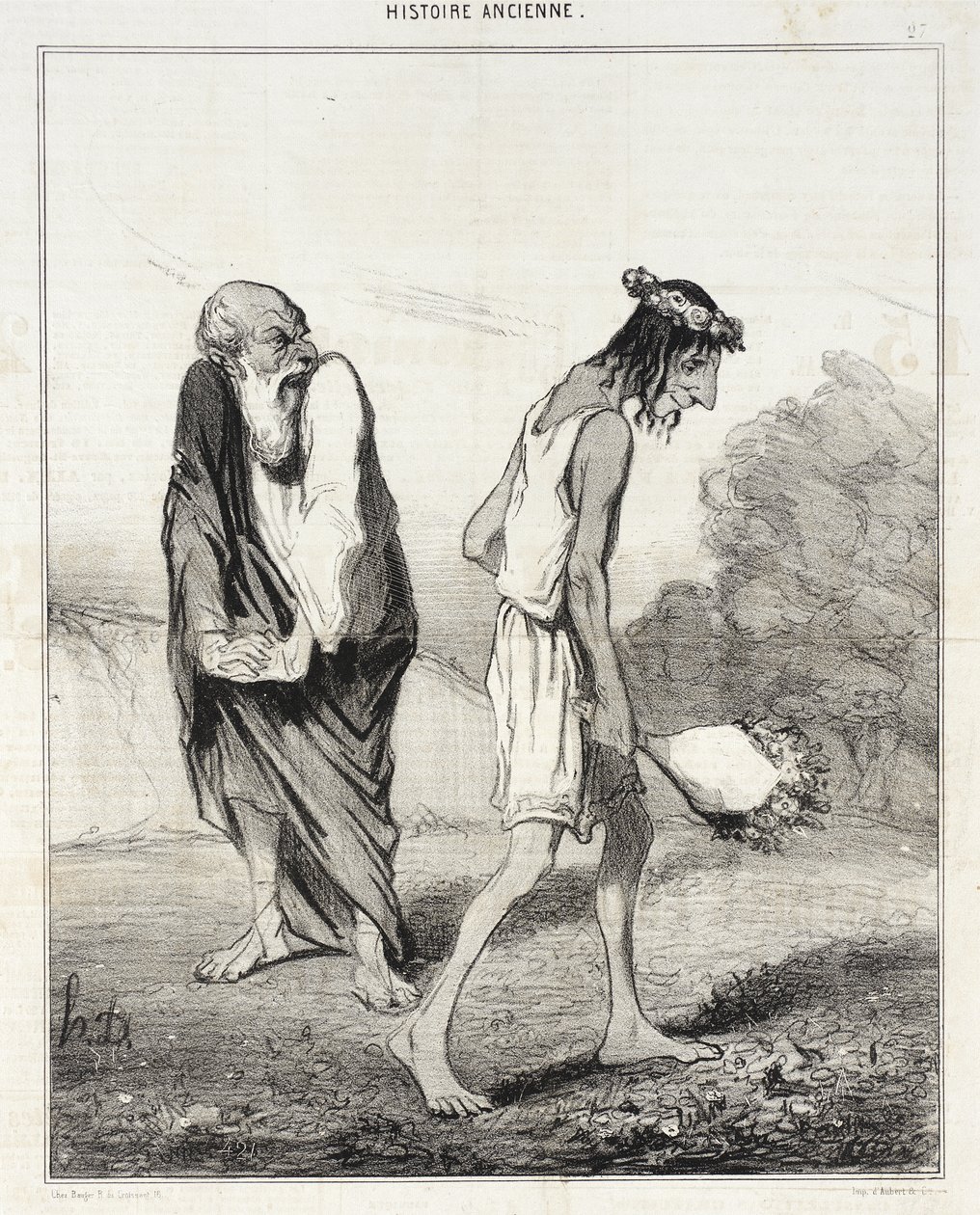 Rakkauden riuduttama Telemakhos tekijältä Honoré Daumier