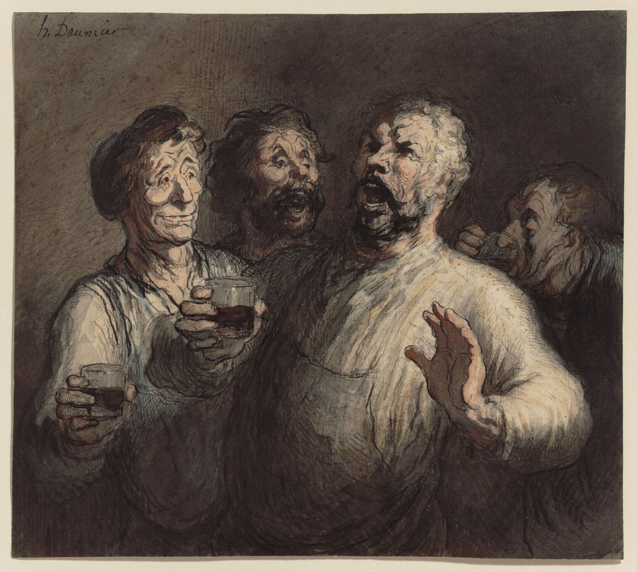 Juomarit tekijältä Honoré Daumier