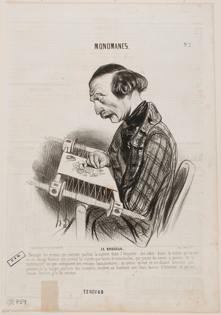 Kirjontatyöntekijä tekijältä Honoré Daumier