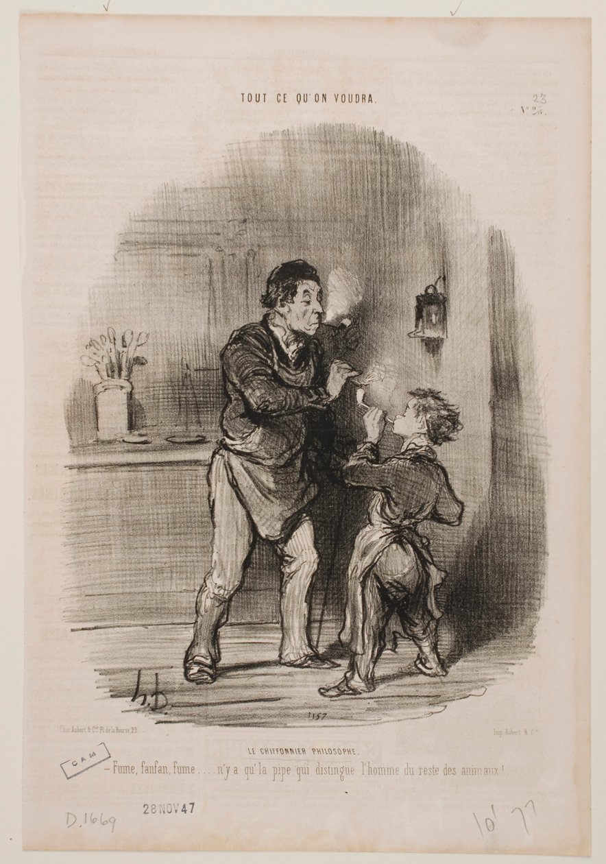 Filosofinen lumpunkerääjä tekijältä Honoré Daumier