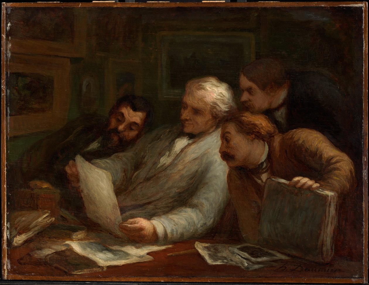 Grafiikan keräilijät tekijältä Honoré Daumier