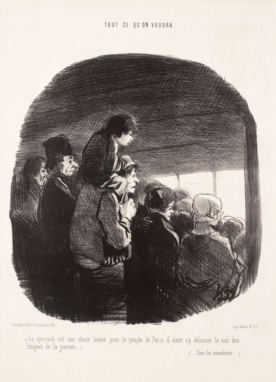 Näytelmä on hyvä asia Pariisin kansalle tekijältä Honoré Daumier
