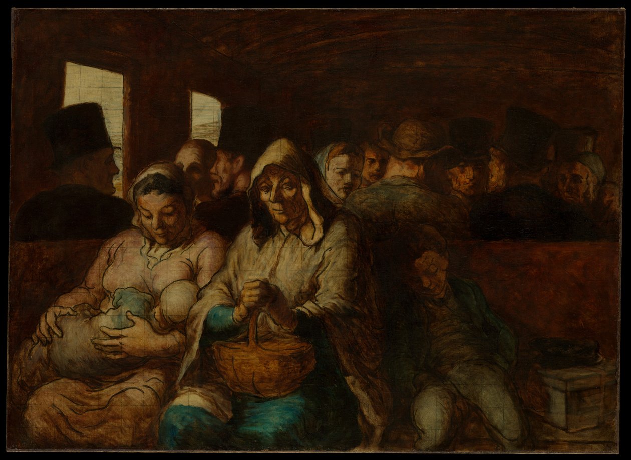 Kolmannen luokan vaunu tekijältä Honoré Daumier