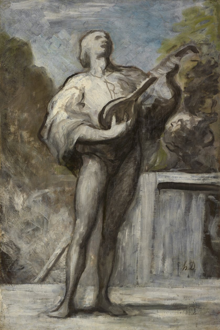 Trubaduuri tekijältä Honoré Daumier