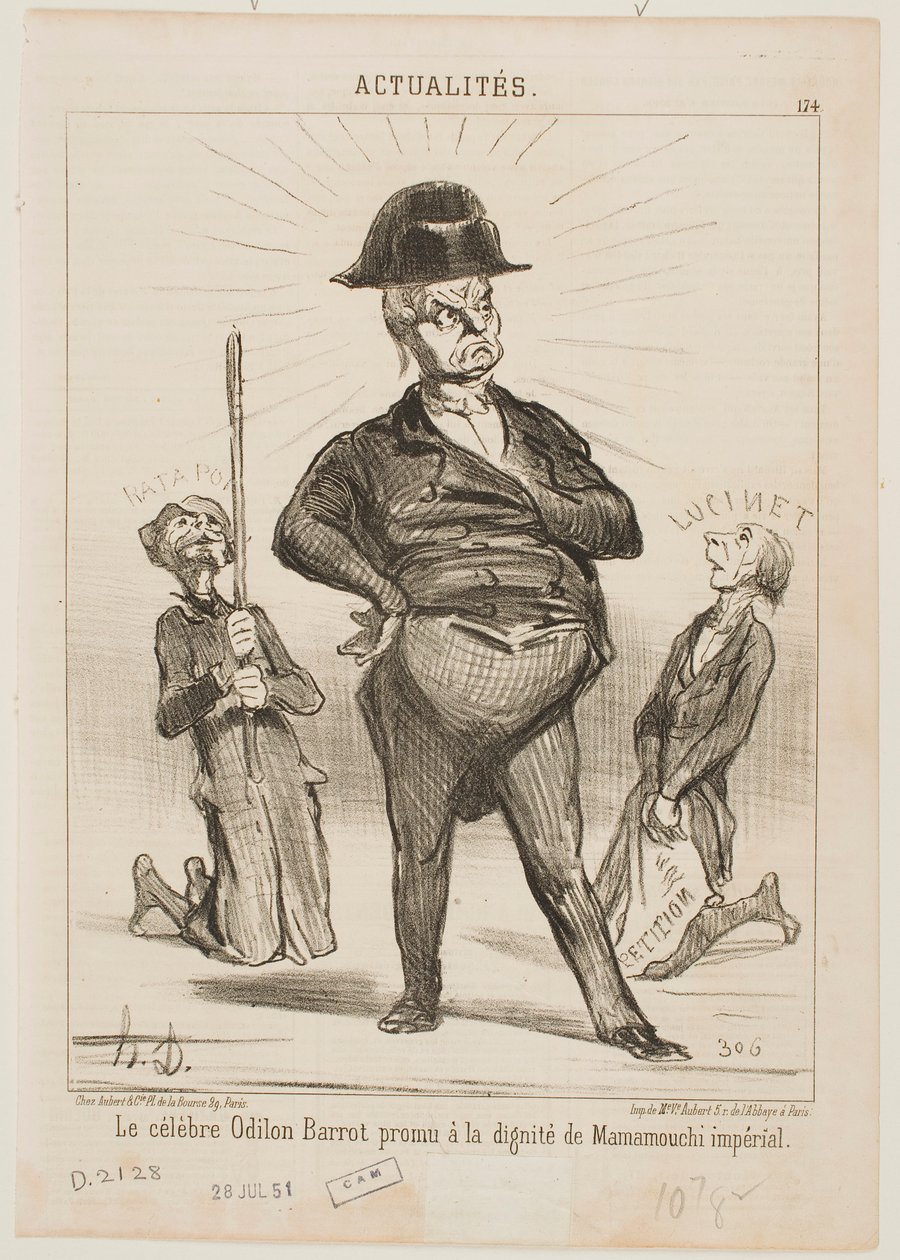 Kuuluisa Odilon Barrot tekijältä Honoré Daumier