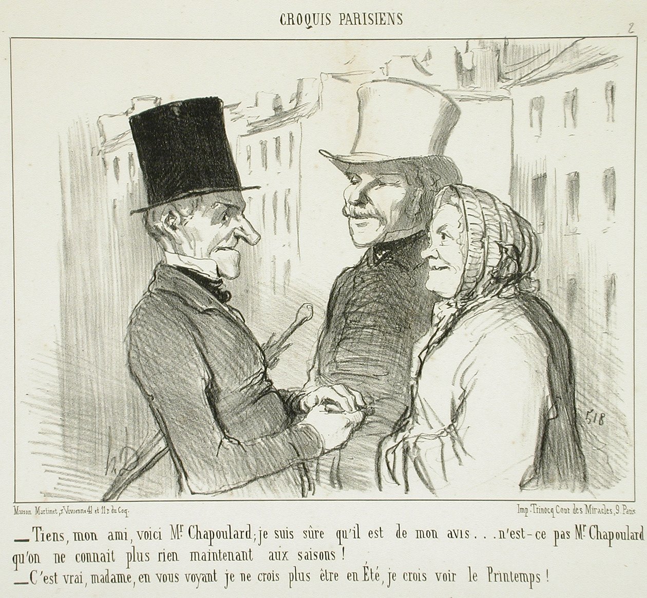Katso, ystäväni, tässä on herra Chapoulard... tekijältä Honoré Daumier