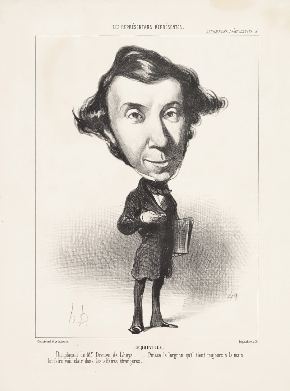 Tocqueville, 1849 tekijältä Honoré Daumier
