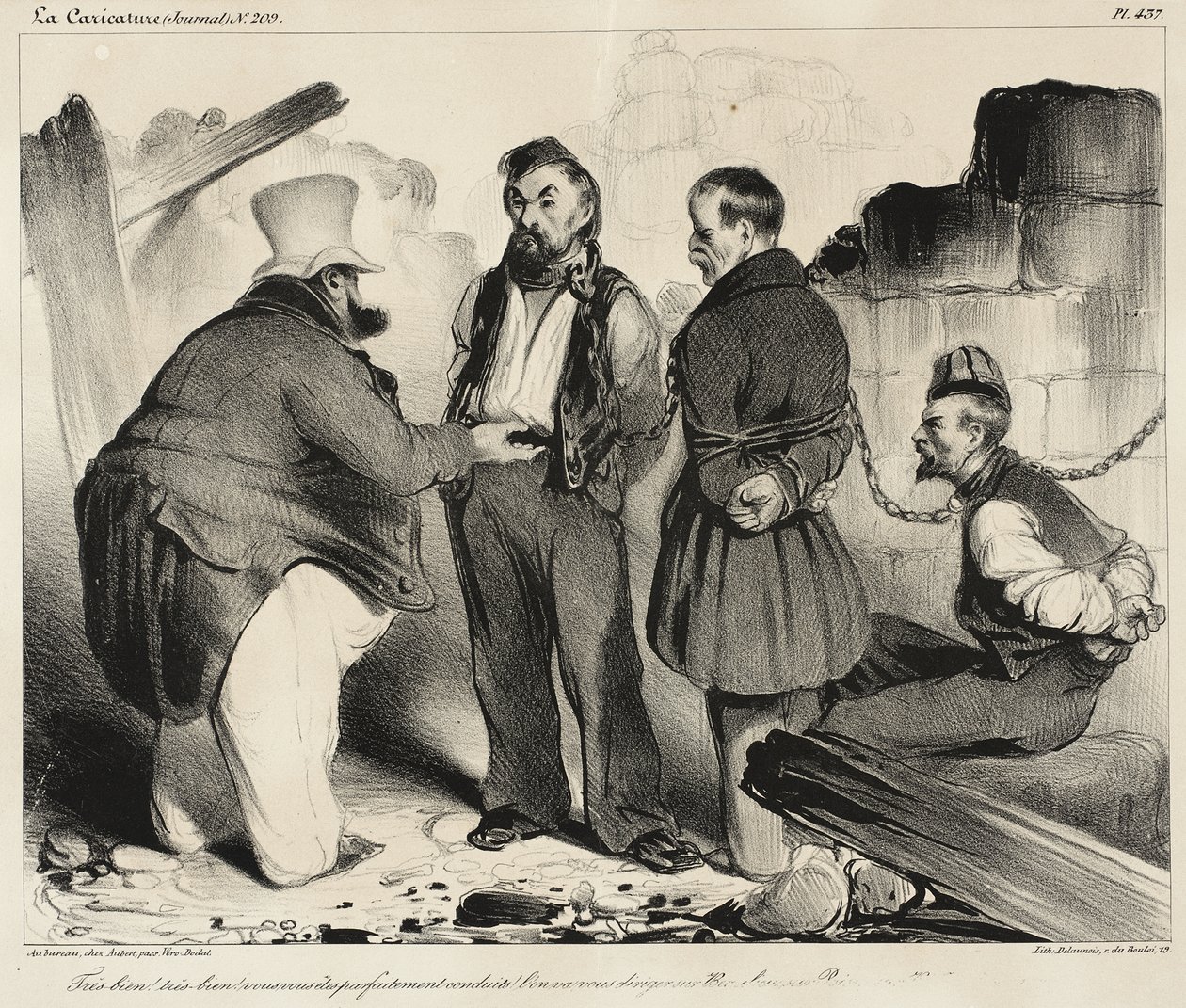 Oikein hyvä!... Olette käyttäytyneet moitteettomasti! tekijältä Honoré Daumier