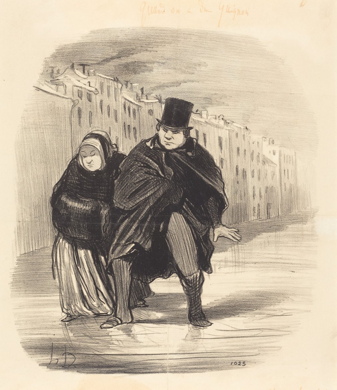 Et saa minua enää uudestaan... lähtemään esittämään onnentoivotuksia... tekijältä Honoré Daumier