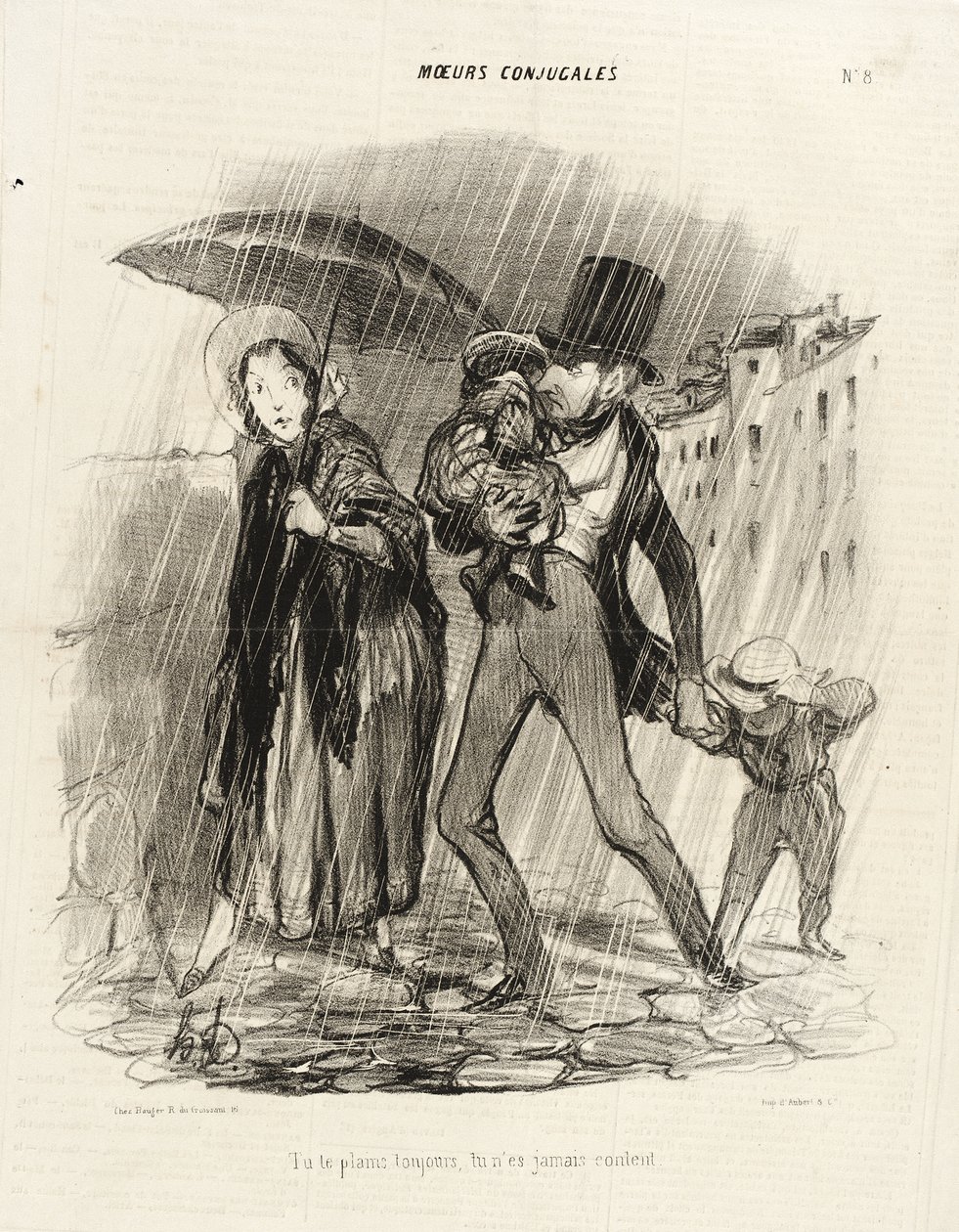 Sinä valitat aina, et ole koskaan tyytyväinen tekijältä Honoré Daumier