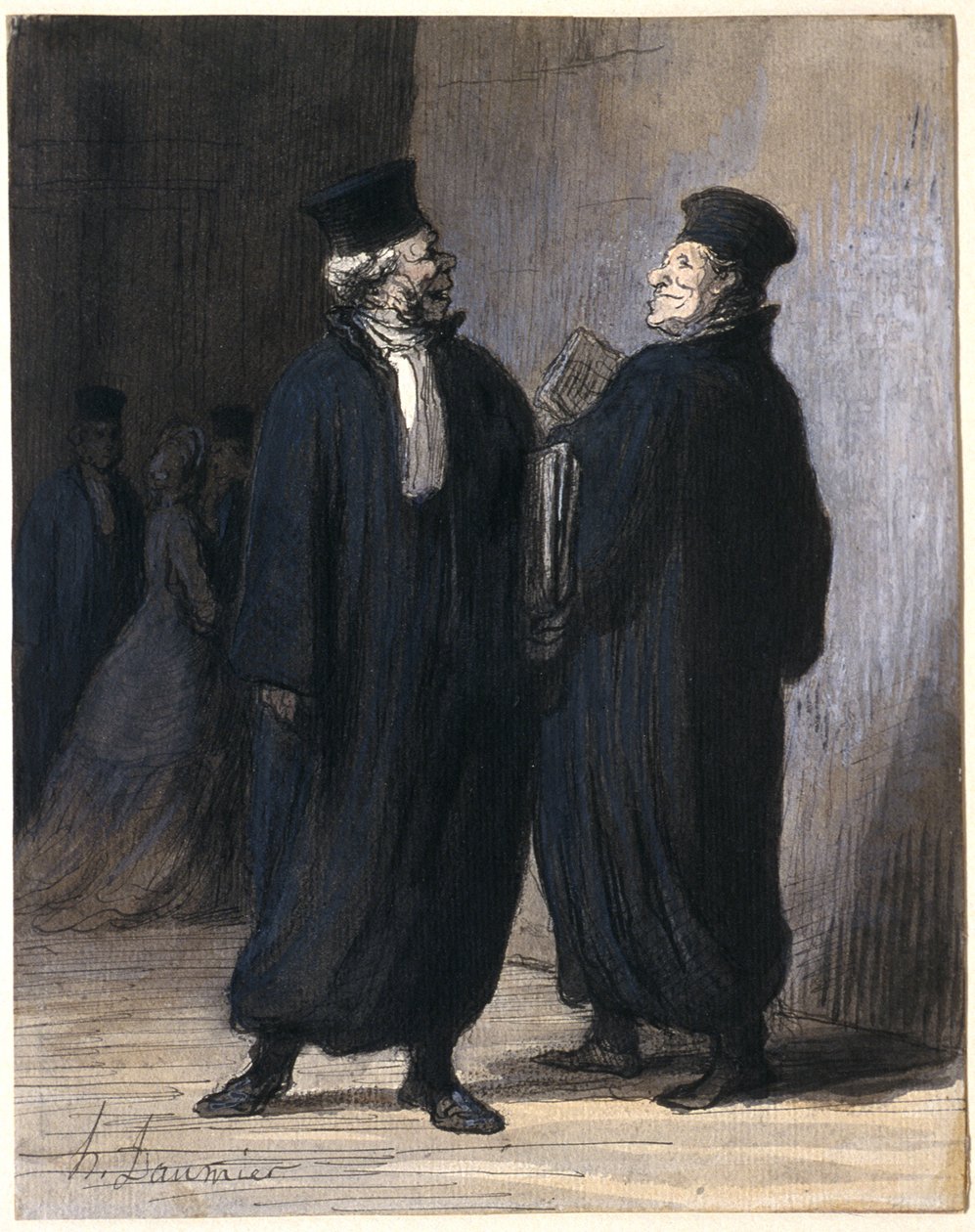 Kaksi kollegaa tekijältä Honoré Daumier