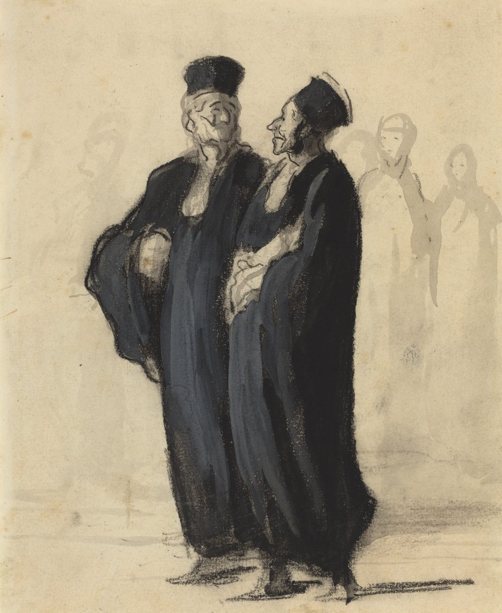 Kaksi asianajajaa tekijältä Honoré Daumier
