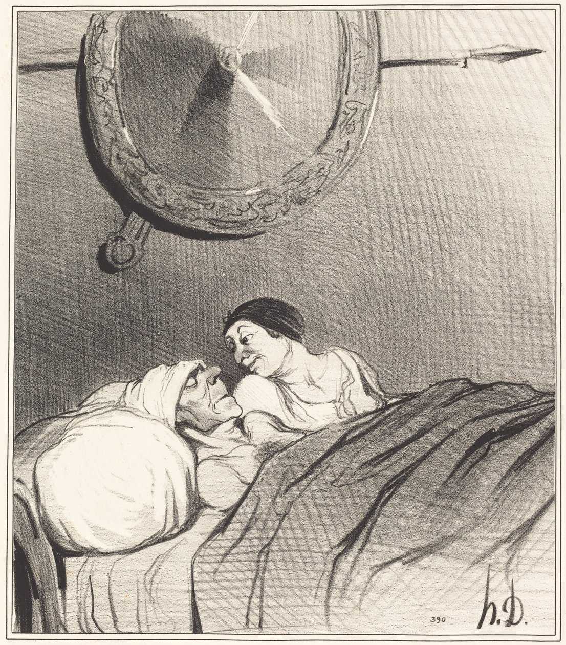Odysseus ja Penelope tekijältä Honoré Daumier